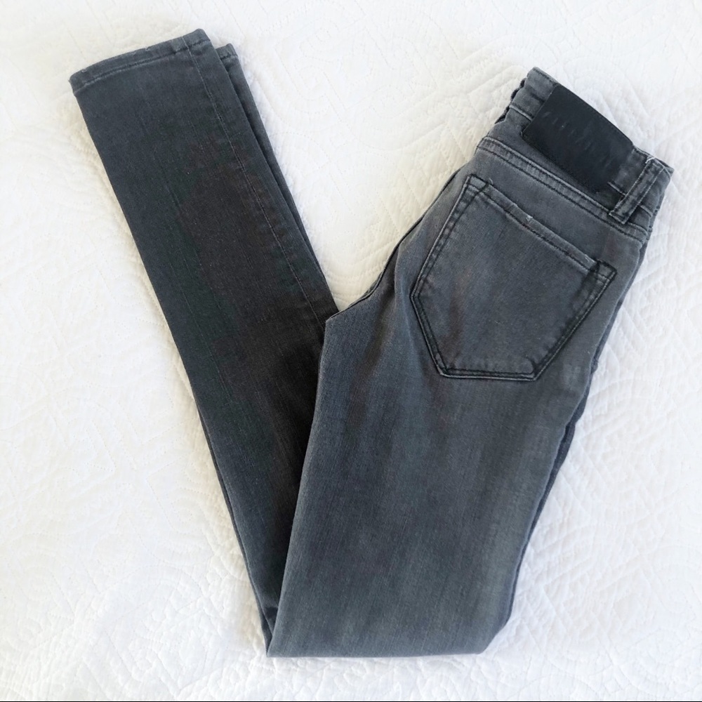 All Saints Mast Low RIse Skinny Fit Gray Jeans 24